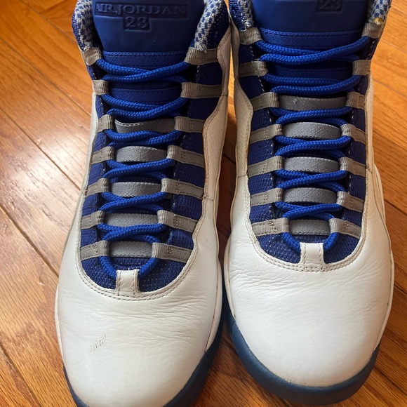 Air Jordan Retro 10 Old Royal Blue/white/Old Royal-Stealth Size 11 - Picture 3 of 11